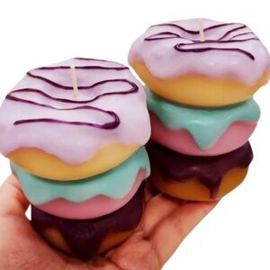 2 Room Essentials Donut Figural Candles | Cute Decor | NWT